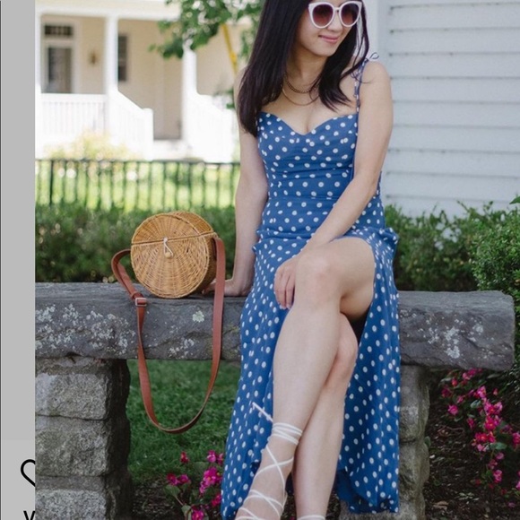 Reformation juliett dress Lazuli authentic - Picture 8 of 13